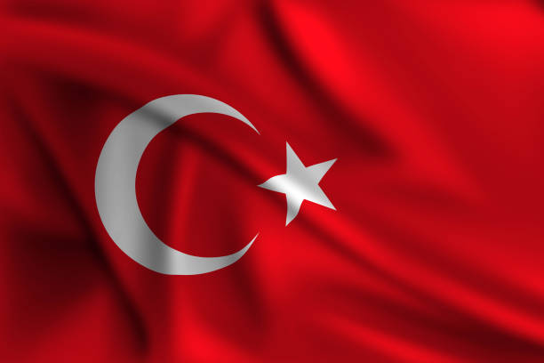 istock Turkish flag covering the frame is waving in the wind 2150868887