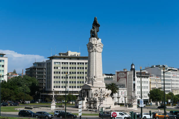 Lisbon, Portugal. April 21. 2024. Famous place where sporting events are celebrated.