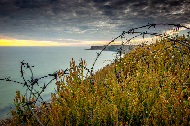 istock The rocky promontory, Pointe du Hoc. 2150875619