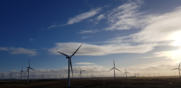 Onshore windfarm, south of Glasgow, Scotland England