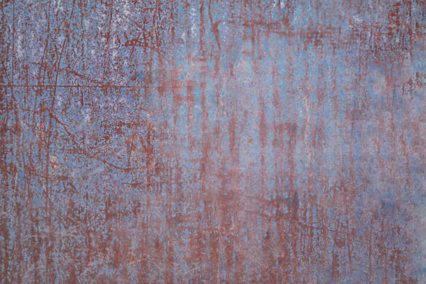Rusty iron. The texture of the old rusty metal sheet. Closeup.