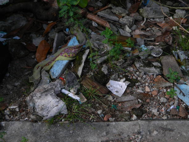 istock Waste that can damage the environment is often found in urban areas with poor waste management 2150879018