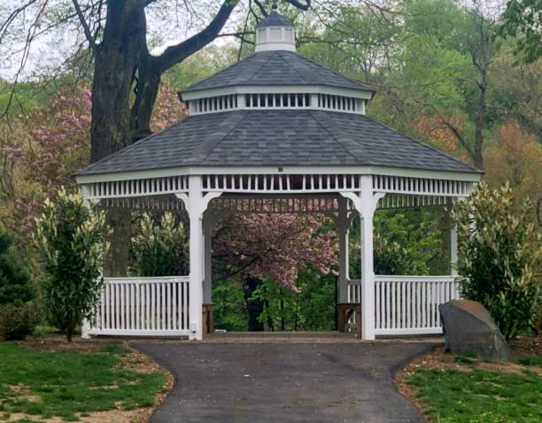 istock White gazebo in Harrison County 2150879696