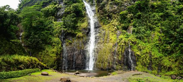 istock Vaimahuta Waterfall, Tahiti, French Polynesia 2150888302