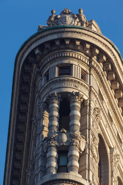 Detail of the facade of the Flatiron Building in Manhattan, New York City