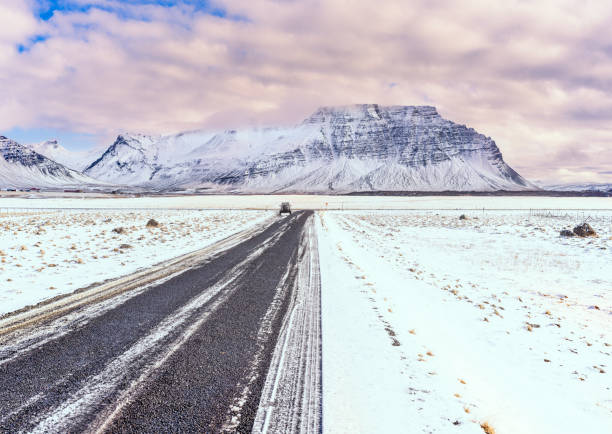 istock Road to the snowcapped mountain 2150895543