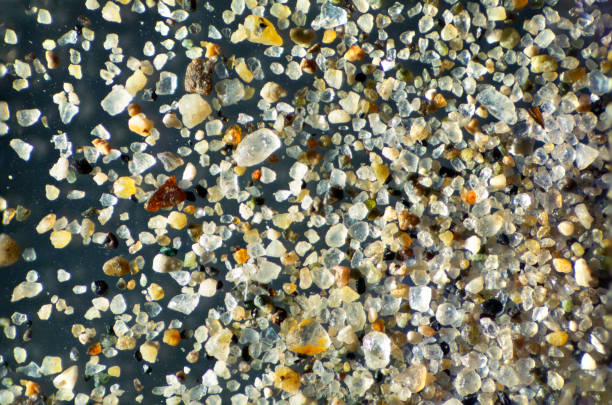 istock Grains of sand from California, magnified under the microscope 2150905963