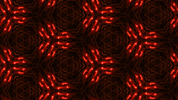 Abstract Kaleidoscope Background. Motion Graphics Pattern. 4K Fractal Animation Footage