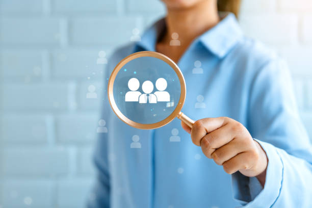 istock CRM concept ,Customer Relationship Management Business women with global structure customer network technology on online Data exchanges development digital marketing . 2150911564