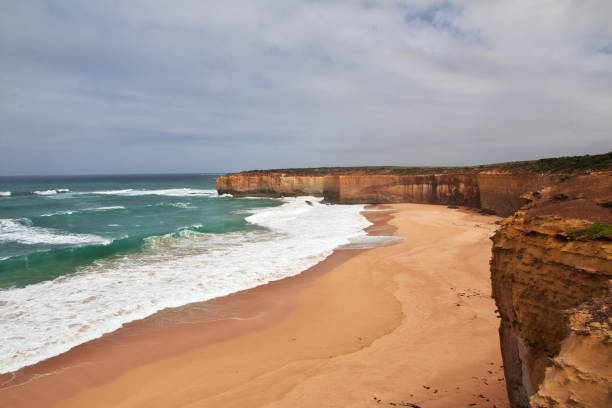 A island with a natural arch that was created by a partial collapse of a land bridge on the southern coast of Victoria, Australia.