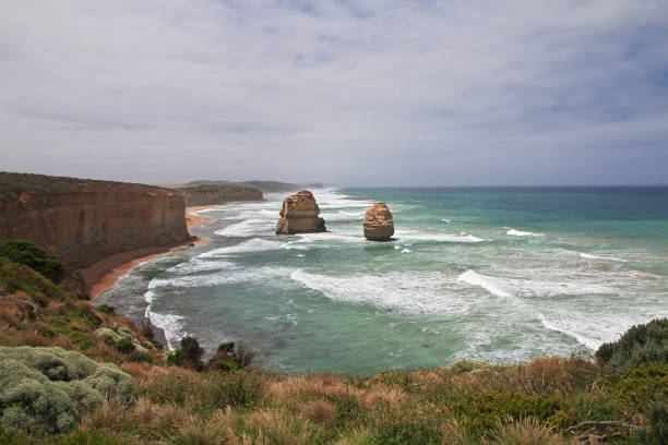 Cross process image of the 12 Apostles, Shipwreck Coast, Great Ocean Road, Victoria, Australia