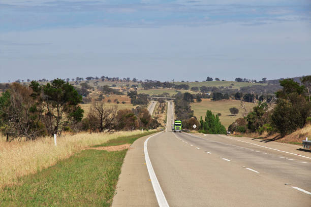 istock The road is in a rural location, Australia 2150911819
