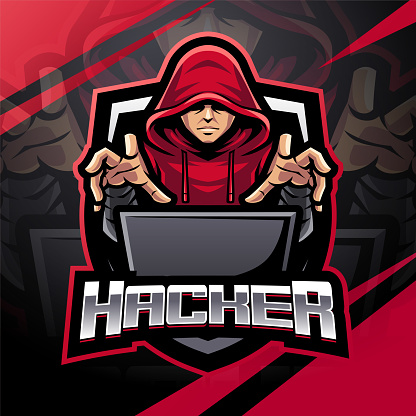 Illustration of Hacker esport mascot logo design