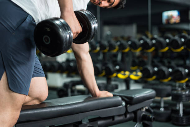 istock body builder is doing exercise at gym horizontal cropped sport still 2150918149