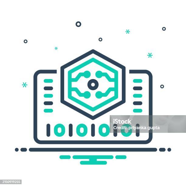 Bytes System Coding Stock Illustration - Download Image Now - Binary ...