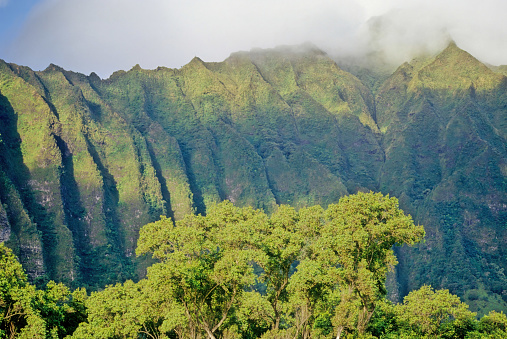 KoÊ»olau Range is a name given to the dormant fragmented remnant of the eastern or windward shield volcano of the Hawaiian island of OÊ»ahu.