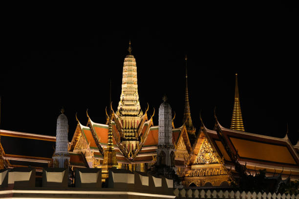 istock Night landscape of temples in Bangkok. 2150919740