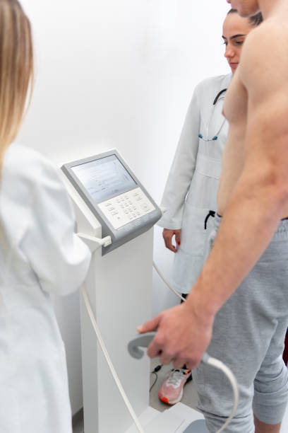 istock Health checkup in progress, a medical professional operates advanced diagnostic equipment 2150923760