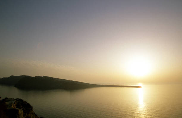 Sunset, landscape, architecture and animals of Santorini