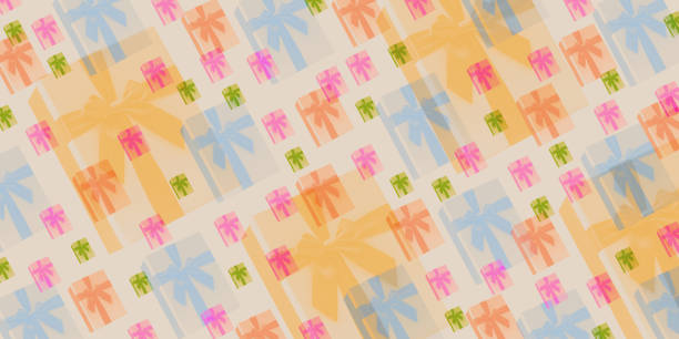 Collage of assorted colorful gifts background, celebrations and festivity concept