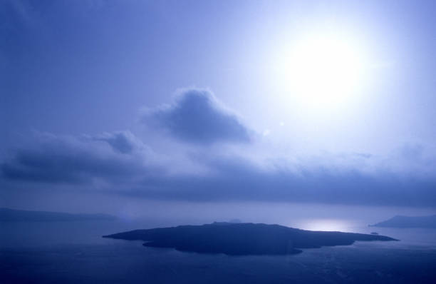 Sunset, landscape, architecture and animals of Santorini