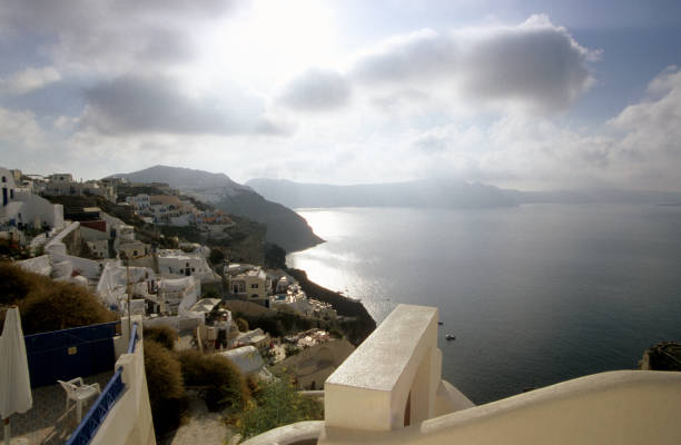 Sunset, landscape, architecture and animals of Santorini