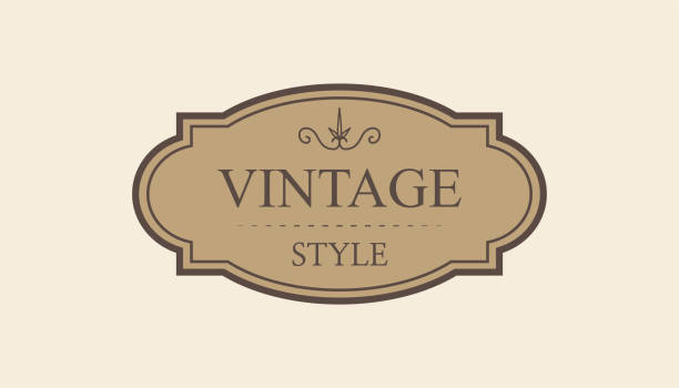 Vintage frame. Vintage style. retro labels. wedding ornaments. premium badge. Vector illustration