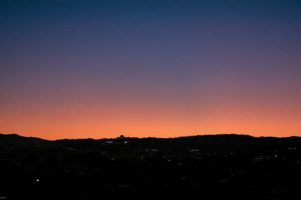 istock Silhouette landscape against clear sky during sunrise 2150926889