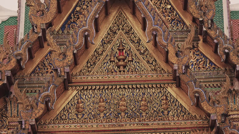 Close up detail of Grand Palace in Bangkok