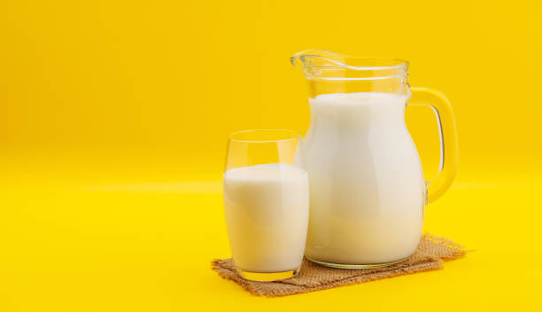 istock Fresh Milk in Pitcher and Glass 2150931582