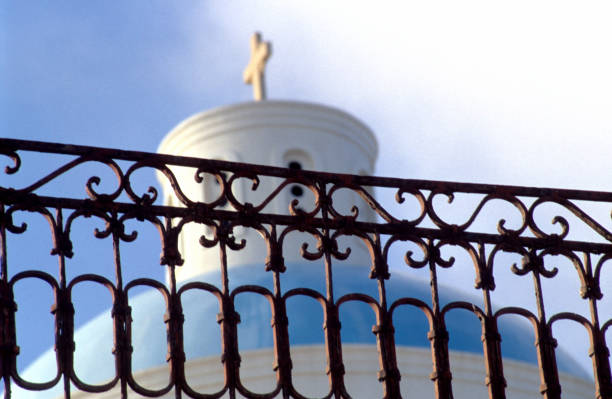 Sunset, architecture, landscape and lifestyle of Santorin