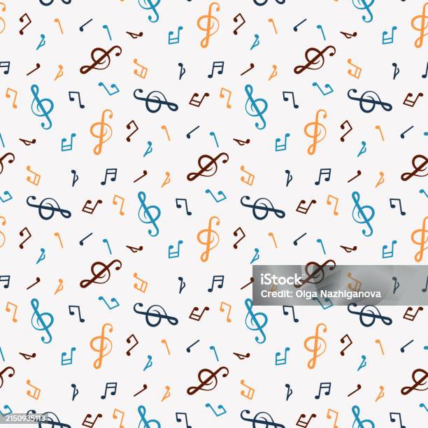 Musical Notes Pattern Stock Illustration - Download Image Now - Art ...