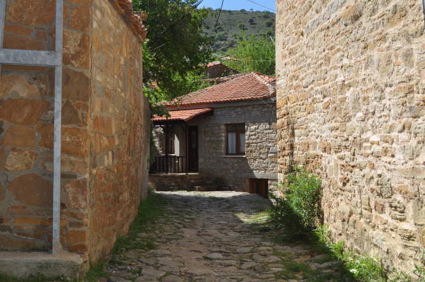 istock stone street with stone houses 2150936290