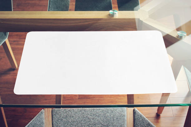 Placemat and Napkin Mockup on Table