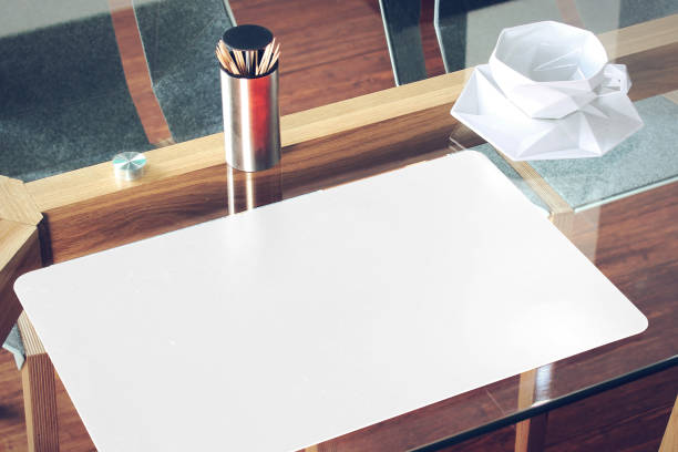 istock Placemat and Napkin Mockup on Table 2150940154