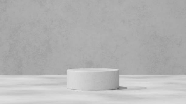 istock 3D background empty scene with podium concrete for product presentation 2150941202