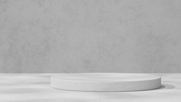 istock 3D background empty scene with podium concrete for product presentation 2150941215