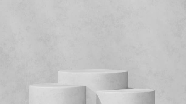 istock 3D background empty scene with podium concrete for product presentation 2150941225