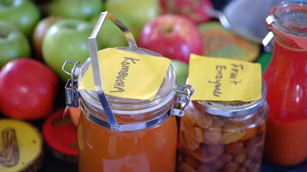 istock Homemade Kombucha in a glass jar. 2150944731