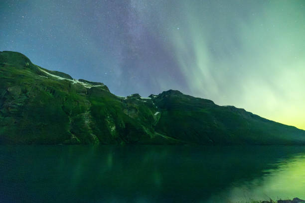 istock Northern Lights Over a Fjord 2150948680