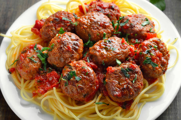 Preparing Italian Meatballs