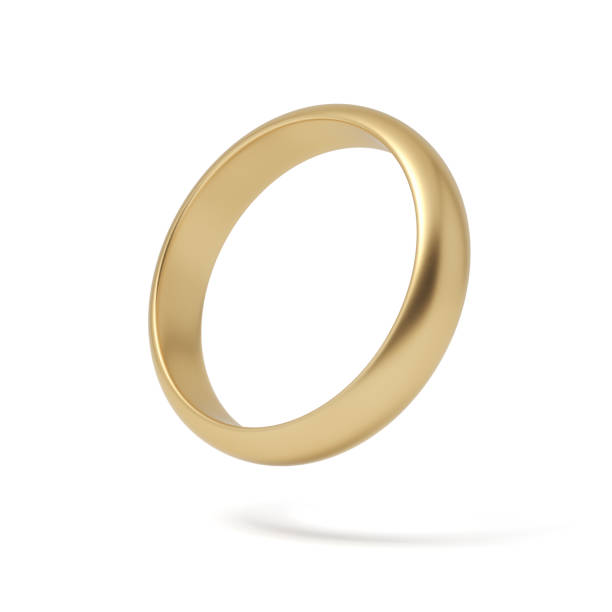 istock 3d rendering of gold ring isolated on white background 2150957336