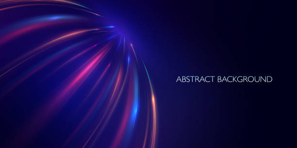 istock Abstract technological futuristic background. Motivational fast moving speed lines. Futuristic dynamic motion technology. Template of express lanes, lines, for games, business cards, posters, banners. 2150958323