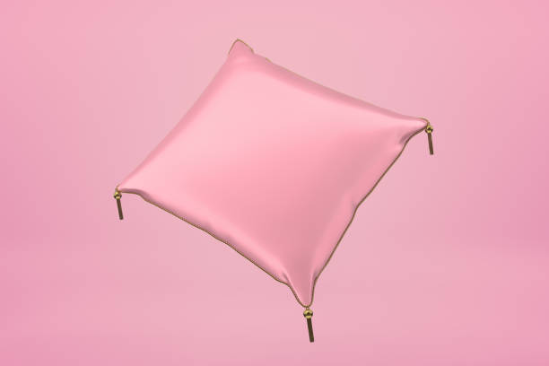 istock 3d rendering of pink cushion on pink background 2150959998