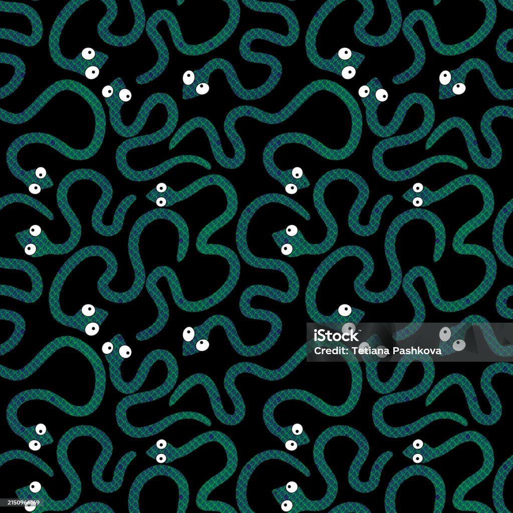Wrapping Snake Design Christmas Animals Seamless Snake Pattern For Wrapping Paper And Fabrics ...