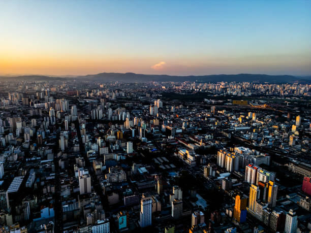 Dusk in the big city