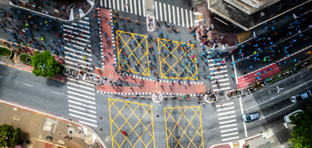 Moments of Triumph: Street Marathon in Action