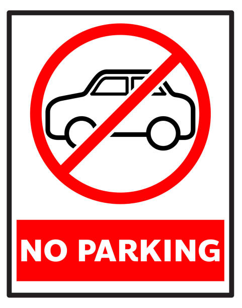 istock No parking sign for car drivers, the sign to not allow for parking 2150975811