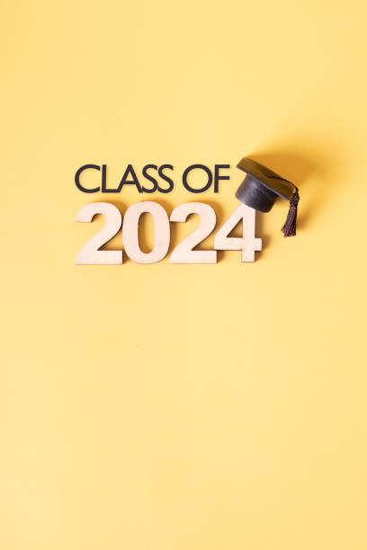 istock Class of 2024 text with graduation cap. Graduation holiday concept. 2150978050