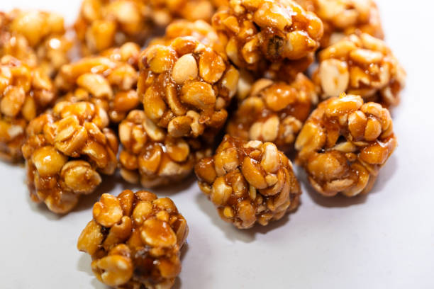 istock Chikki Peanut Balls in White Background Stock Photo 2150980611
